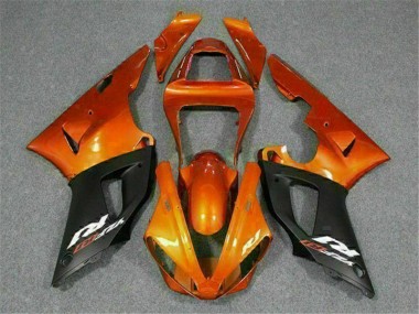 ABS 2000-2001 Orange Yamaha YZF R1 Motorcycle Fairing Kits & Plastic Bodywork MF0739