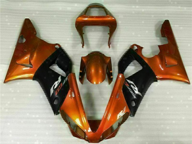 Abs 2000-2001 Orange Yamaha YZF R1 Motorbike Fairings