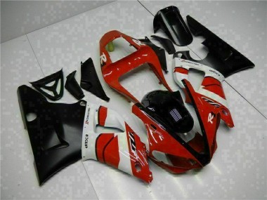 2000-2001 Red Black Yamaha YZF R1 Motorbike Fairing Kits