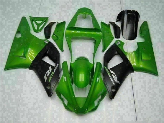 Abs 2000-2001 Green Yamaha YZF R1 Motorcyle Fairings