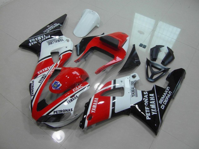Abs 2000-2001 Red Glossy Black Yamaha YZF R1 Replacement Motorcycle Fairings