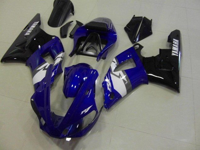 2000-2001 Blue Black White Yamaha YZF R1 Motorcycle Fairings Kit 2000-2001 Blue Black White Yamaha YZF R1 Motorcycle Fairings Kit