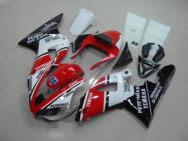 Abs 2000-2001 Red White Yamalube Yamaha YZF R1 Motorcycle Fairing