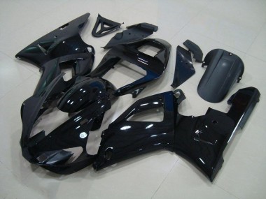 2000-2001 Black Yamaha YZF R1 Motorcycle Fairing Kits