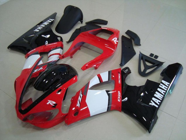 2000-2001 Red Black White Yamaha YZF R1 Moto Fairings 2000-2001 Red Black White Yamaha YZF R1 Moto Fairings