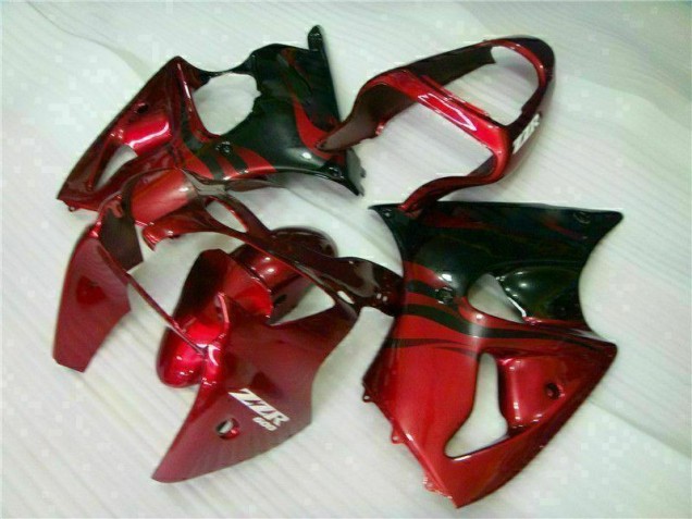 2000-2002 Red Black Kawasaki ZX6R Bike Fairing Kit 2000-2002 Red Black Kawasaki ZX6R Bike Fairing Kit