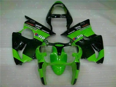 Abs 2000-2002 Green Kawasaki ZX6R Motorbike Fairing Kits