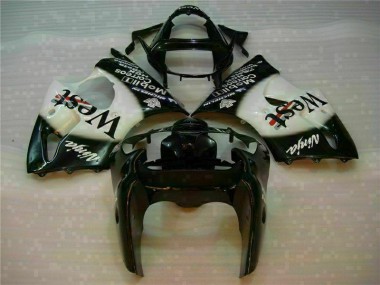 Abs 2000-2002 Black West Ninja Kawasaki ZX6R Motorcycle Fairings Kits