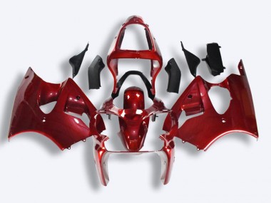 Abs 2000-2002 Red Kawasaki ZX6R Motorcycle Fairings