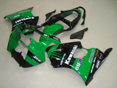 Abs 2000-2002 Green Monster Kawasaki ZX6R Replacement Motorcycle Fairings