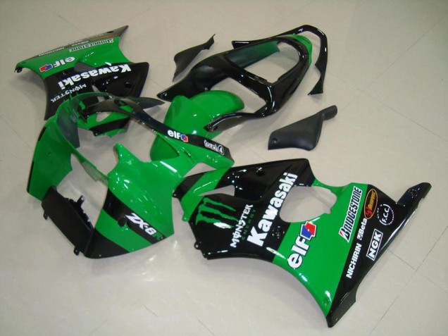 2000-2002 Green Monster Kawasaki ZX6R Replacement Motorcycle Fairings 2000-2002 Green Monster Kawasaki ZX6R Replacement Motorcycle Fairings