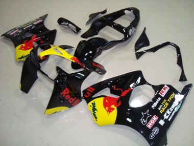 Abs 2000-2002 Red Bull Kawasaki ZX6R Motorcycle Fairings Kits