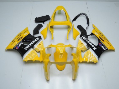 Abs 2000-2002 Yellow Arrow Kawasaki ZX6R Motorcylce Fairings