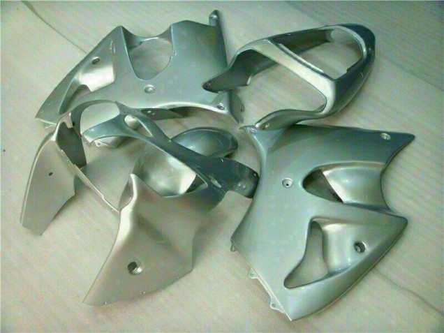 2000-2002 Silver Kawasaki ZX6R Replacement Fairings