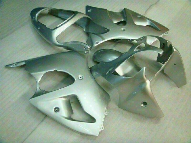 2000-2002 Silver Kawasaki ZX6R Replacement Fairings
