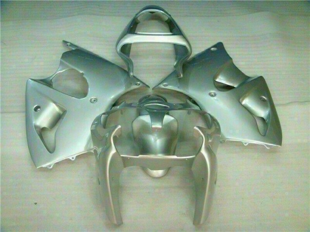 2000-2002 Silver Kawasaki ZX6R Replacement Fairings