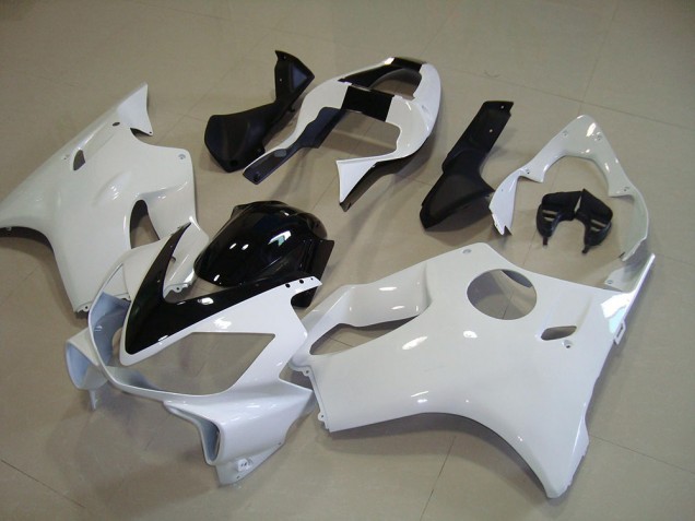 2001-2003 White with Black Stripe Honda CBR600 F4i Motorcycle Fairing Kits 2001-2003 White with Black Stripe Honda CBR600 F4i Motorcycle Fairing Kits