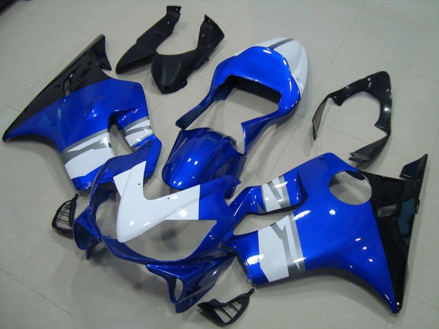 2001-2003 White Blue Black Honda CBR600 F4i Bike Fairing Kit 2001-2003 White Blue Black Honda CBR600 F4i Bike Fairing Kit