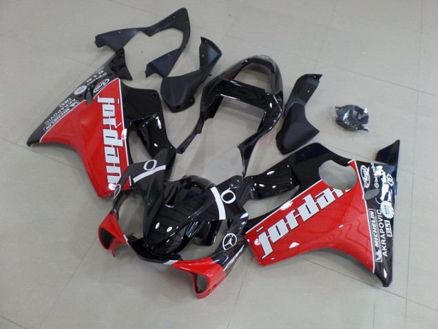 2001-2003 Red Jordan Honda CBR600 F4i Replacement Fairings 2001-2003 Red Jordan Honda CBR600 F4i Replacement Fairings