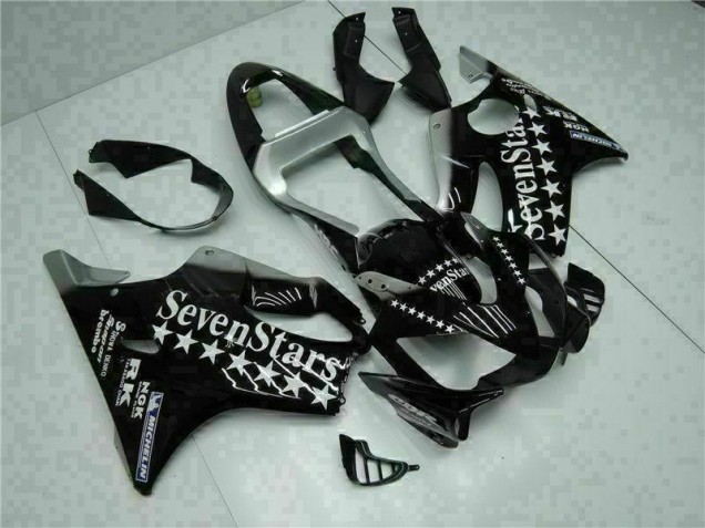 2001-2003 Black White Seven Stars Honda CBR600 F4i Bike Fairing 2001-2003 Black White Seven Stars Honda CBR600 F4i Bike Fairing