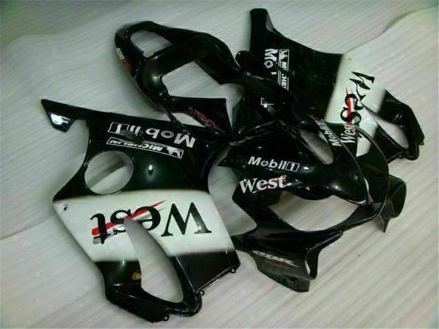 2001-2003 White Black West Honda CBR600 F4i Bike Fairings 2001-2003 White Black West Honda CBR600 F4i Bike Fairings