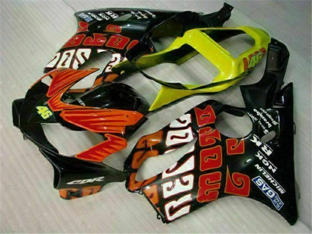 2001-2003 Orange Black Honda CBR600 F4i Replacement Motorcycle Fairings 2001-2003 Orange Black Honda CBR600 F4i Replacement Motorcycle Fairings
