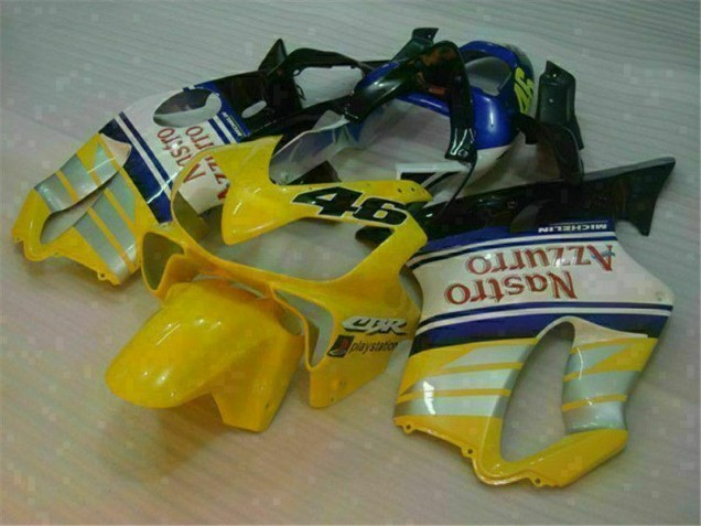 2001-2003 Yellow Silver Nastro Azzurro Honda CBR600 F4i Motorcylce Fairings 2001-2003 Yellow Silver Nastro Azzurro Honda CBR600 F4i Motorcylce Fairings