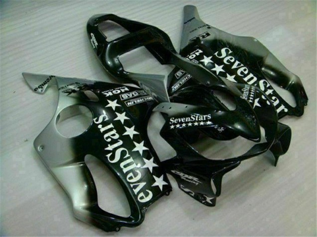 2001-2003 Black Silver Seven Stars Honda CBR600 F4i Motorbike Fairing 2001-2003 Black Silver Seven Stars Honda CBR600 F4i Motorbike Fairing