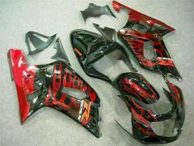 Abs 2001-2003 Red Black Suzuki GSXR 600/750 Motorcycle Fairing Kit