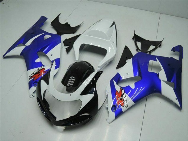 2001-2003 White Blue Suzuki GSXR 600/750 Motorcycle Fairings Kit 2001-2003 White Blue Suzuki GSXR 600/750 Motorcycle Fairings Kit