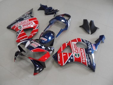 2002-2003 Dark Blue Star Honda CBR900RR 954 Motorbike Fairing Kits