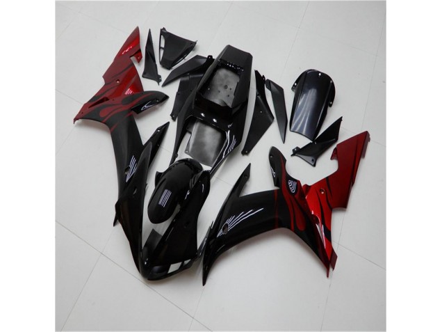 2002-2003 Black Red Yamaha YZF R1 Motorcycle Fairing 2002-2003 Black Red Yamaha YZF R1 Motorcycle Fairing