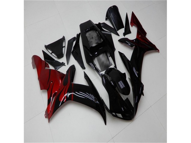 2002-2003 Black Red Yamaha YZF R1 Motorcycle Fairing 2002-2003 Black Red Yamaha YZF R1 Motorcycle Fairing