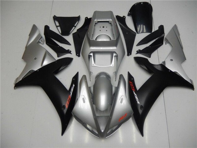 Abs 2002-2003 Silver Black Yamaha YZF R1 Motorbike Fairings