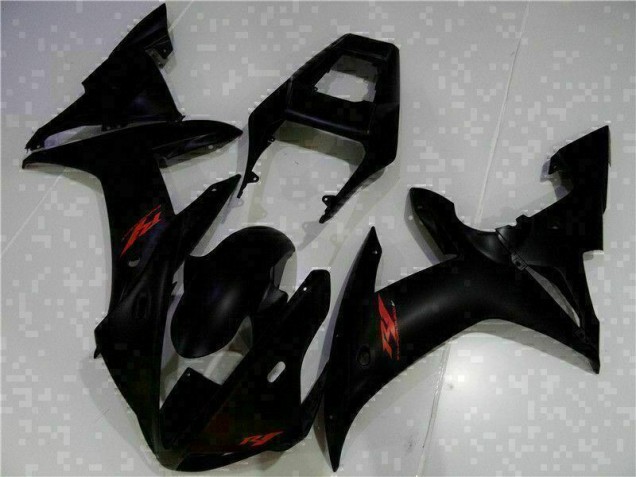 2002-2003 Black Yamaha YZF R1 Motorcycle Fairing Kit 2002-2003 Black Yamaha YZF R1 Motorcycle Fairing Kit