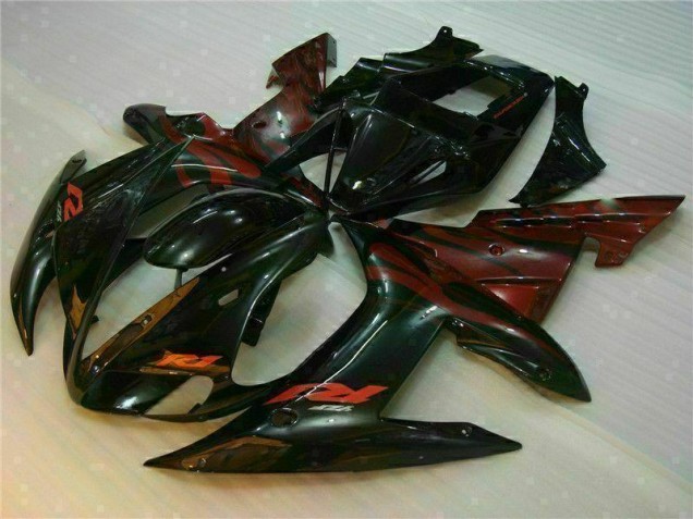 2002-2003 Black Yamaha YZF R1 Bike Fairings 2002-2003 Black Yamaha YZF R1 Bike Fairings