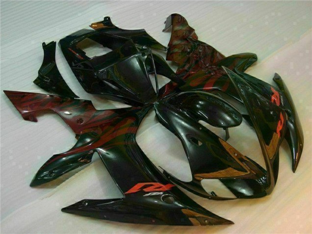 2002-2003 Black Yamaha YZF R1 Bike Fairings 2002-2003 Black Yamaha YZF R1 Bike Fairings