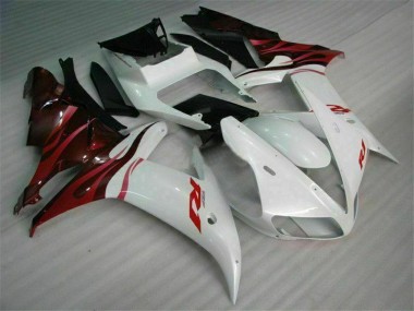 2002-2003 White Yamaha YZF R1 Bike Fairing Kit