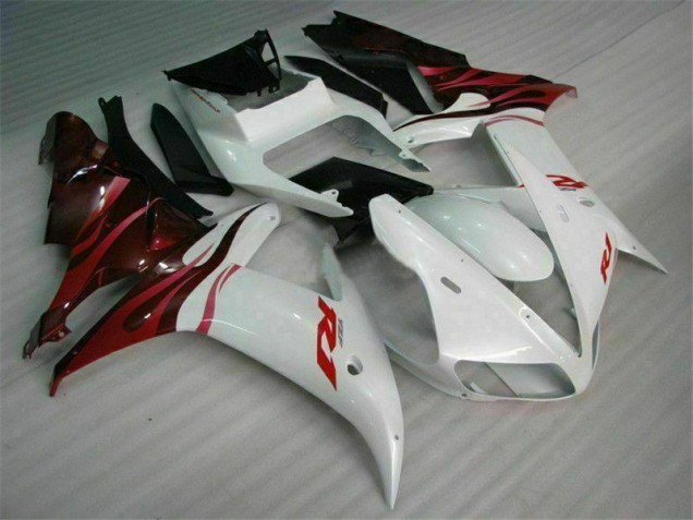 2002-2003 White Yamaha YZF R1 Bike Fairing Kit 2002-2003 White Yamaha YZF R1 Bike Fairing Kit