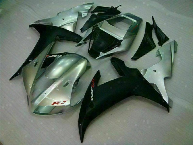 2002-2003 Silver Black Yamaha YZF R1 Motorbike Fairing Kits 2002-2003 Silver Black Yamaha YZF R1 Motorbike Fairing Kits