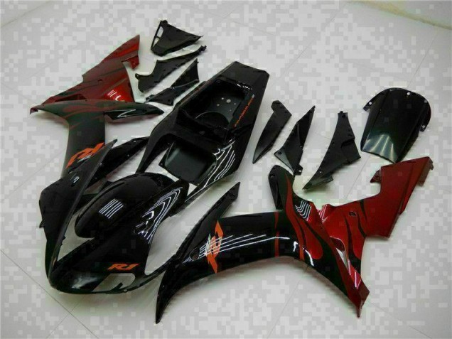 2002-2003 Black Yamaha YZF R1 Motorcylce Fairings 2002-2003 Black Yamaha YZF R1 Motorcylce Fairings