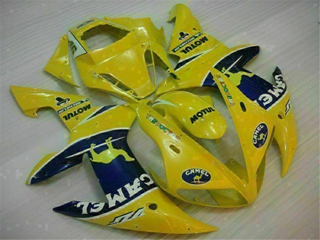 2002-2003 Yellow Yamaha YZF R1 Motorcycle Fairing Kit 2002-2003 Yellow Yamaha YZF R1 Motorcycle Fairing Kit