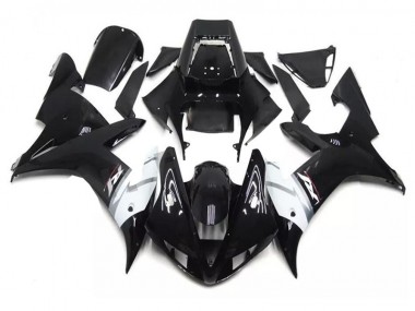 2002-2003 Black White Yamaha YZF R1 Motor Bike Fairings