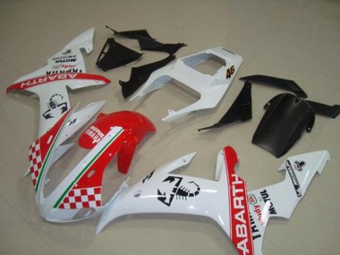 Abs 2002-2003 Red White Flag Yamaha YZF R1 Bike Fairings