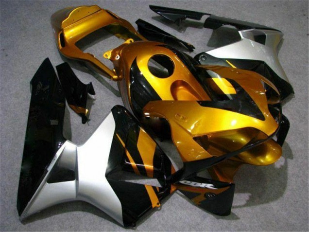 2003-2004 Gold Silver Black Honda CBR600RR Bike Fairings 2003-2004 Gold Silver Black Honda CBR600RR Bike Fairings