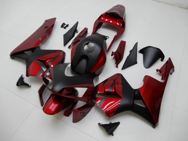 2003-2004 Red Black Honda CBR600RR Motor Fairings 2003-2004 Red Black Honda CBR600RR Motor Fairings