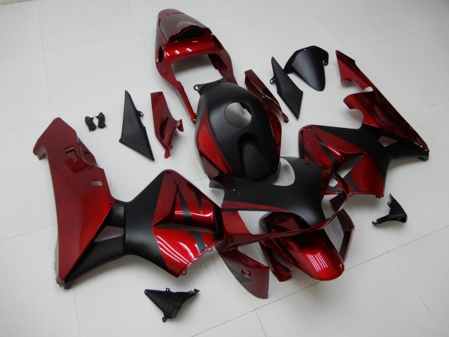 2003-2004 Red Black Honda CBR600RR Motor Fairings 2003-2004 Red Black Honda CBR600RR Motor Fairings