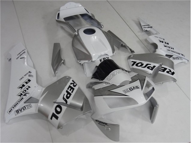 2003-2004 Silve White Black Repsol Honda CBR600RR Bike Fairings 2003-2004 Silve White Black Repsol Honda CBR600RR Bike Fairings