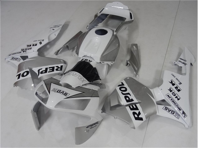 2003-2004 Silve White Black Repsol Honda CBR600RR Bike Fairings 2003-2004 Silve White Black Repsol Honda CBR600RR Bike Fairings