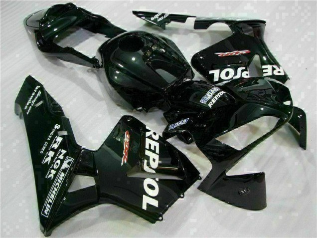 2003-2004 Black Repsol Honda CBR600RR Motorbike Fairing 2003-2004 Black Repsol Honda CBR600RR Motorbike Fairing